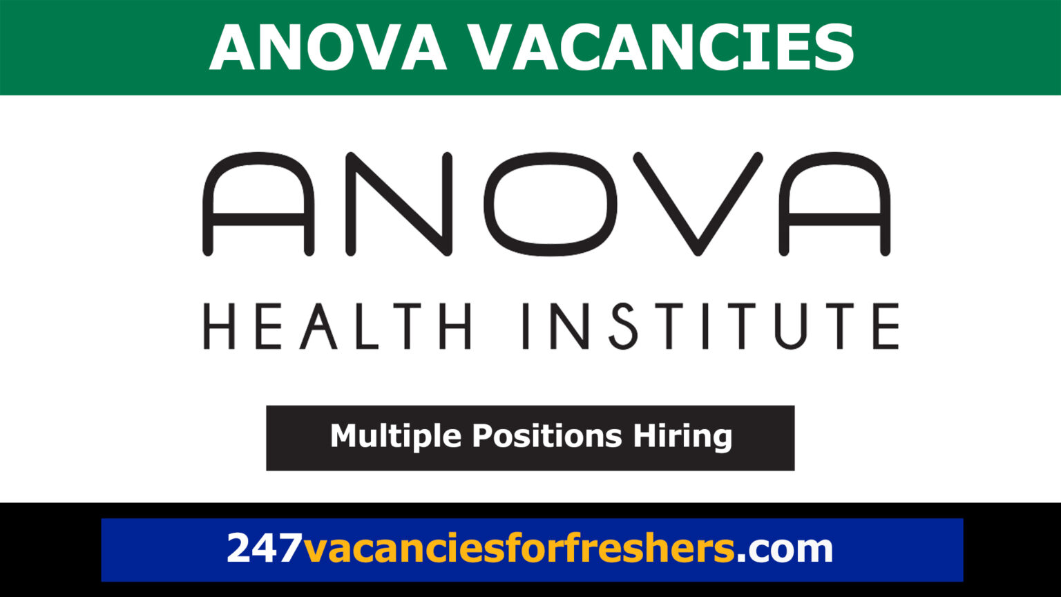 ANOVA Vacancies 2024 Open Positions