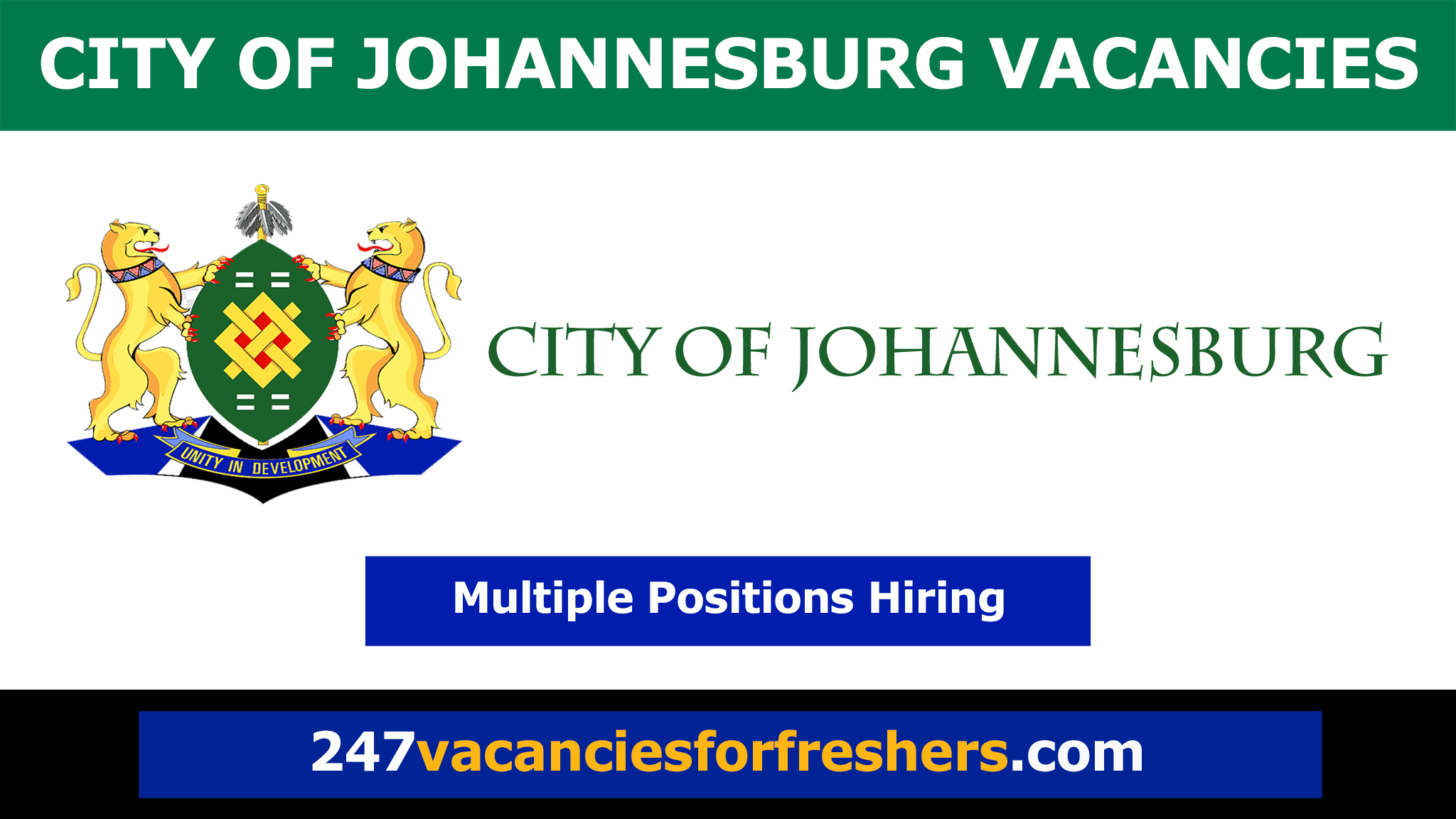 City of Johannesburg Vacancies 2024 Health Department Jobs