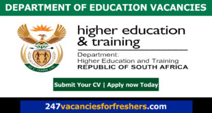 Department of Education Vacancies