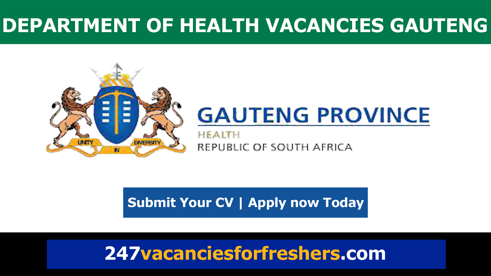 Department of Health Vacancies Gauteng