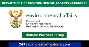 Department of Environmental Affairs Vacancies