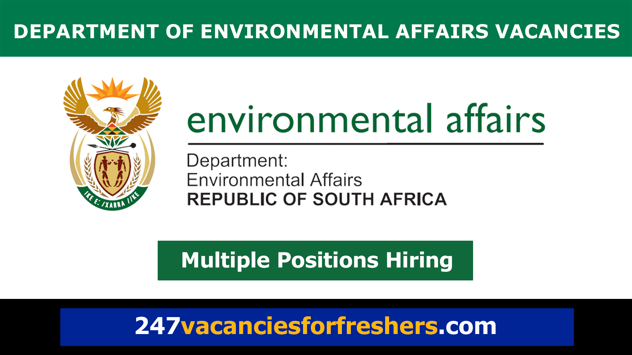 Department of Environmental Affairs Vacancies