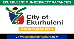 Ekurhuleni Municipality Vacancies