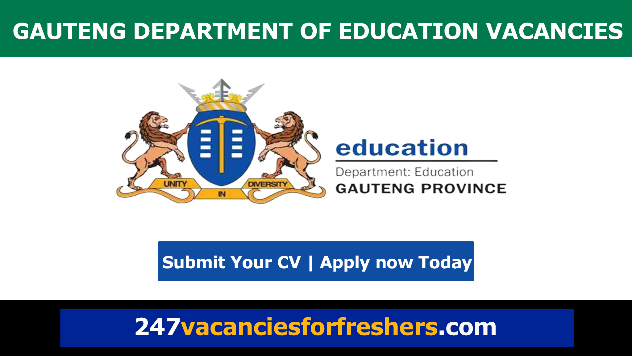Gauteng Department of Education Vacancies
