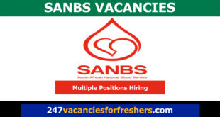 SANBS Vacancies