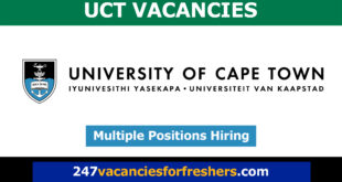 UCT Vacancies