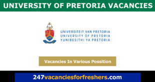 University of Pretoria Vacancies