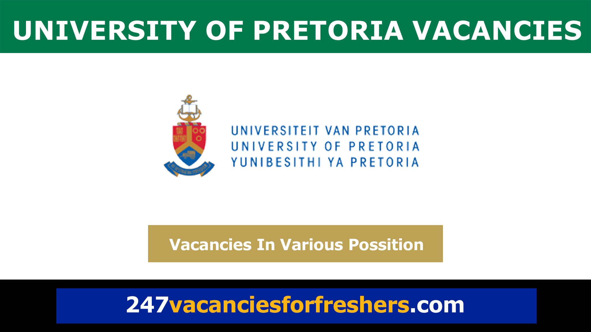 University of Pretoria Vacancies