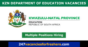 KZN Department of Education Vacancies