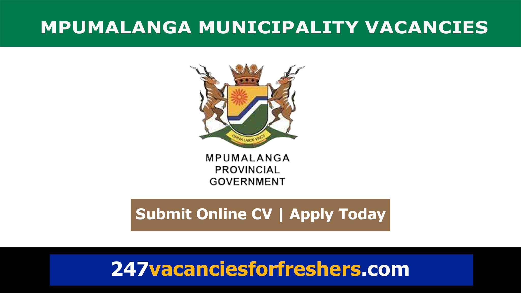 Mpumalanga Municipality Vacancies 2024 | Apply Now